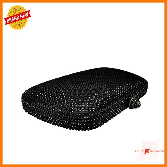 Mini Rhinestone Clutch Evening Bag with Detachable Chain Straps